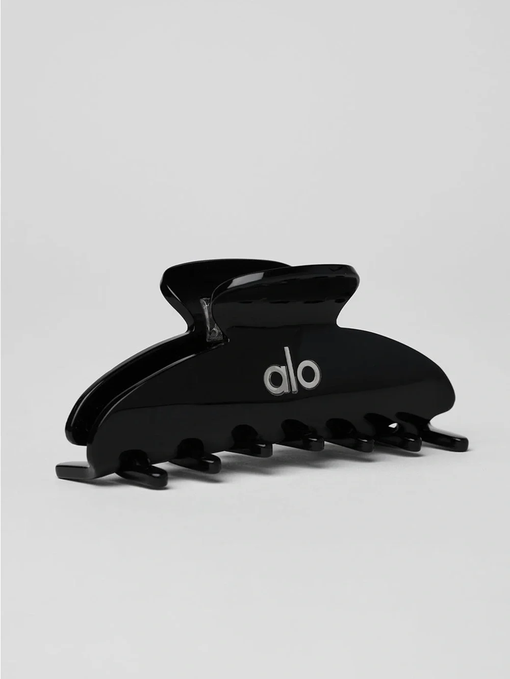 ALO Black Logo Hair Claw Clip